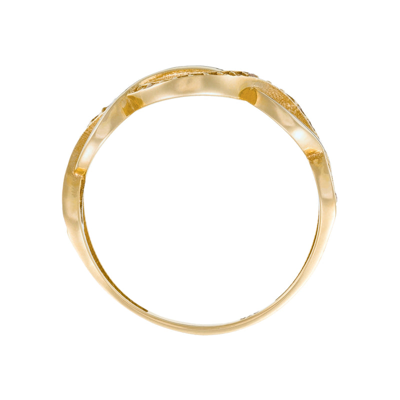 Bague "Liens Du Coeur" Or Jaune 375/1000