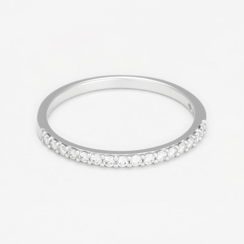 Bague "Color Alliance Diamant" D0,20/16 - Or Blanc 375/1000