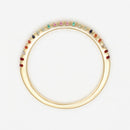 Bague "Multi Colors" D0,02/2 Mix0,22/19 - Or Jaune 375/1000