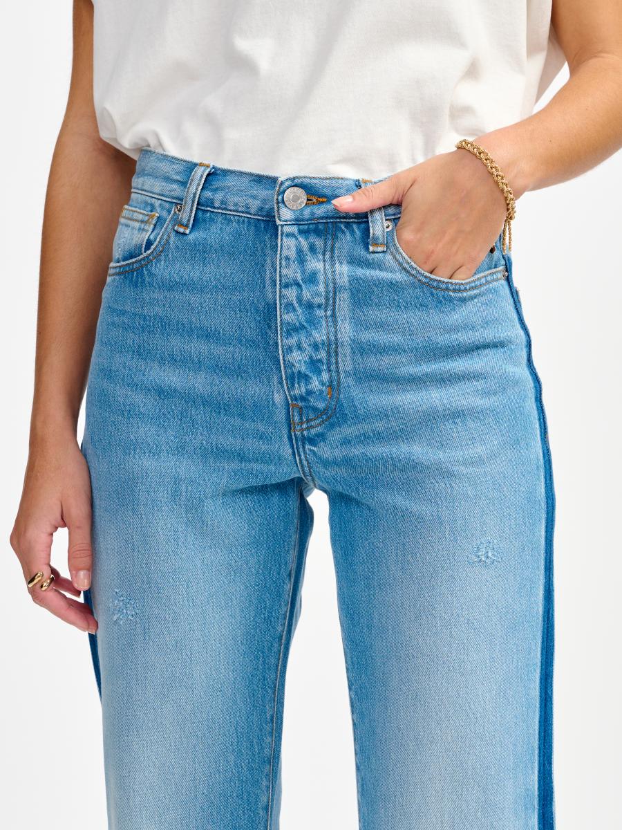 Jean - Popeye - Used Lt Blue - Femme