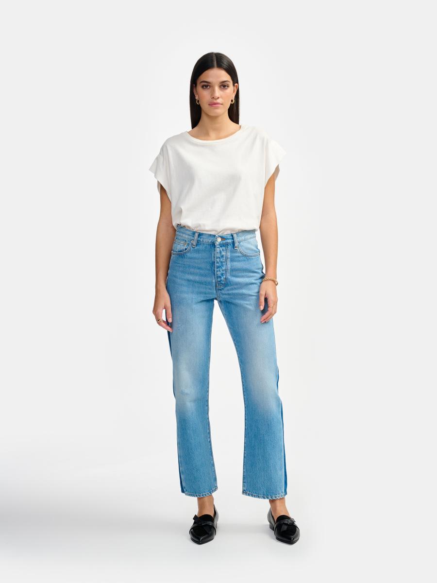 Jean - Popeye - Used Lt Blue - Femme