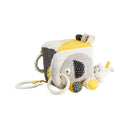 Cube D'Activités Bébé En Velours Gris