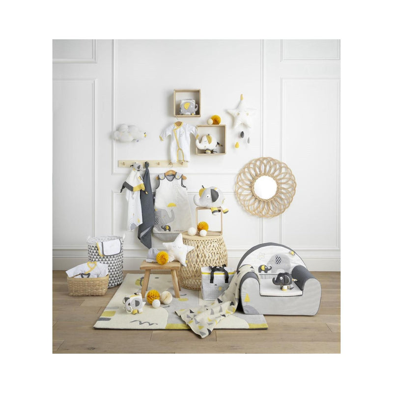 Couverture Maille En Coton Beige