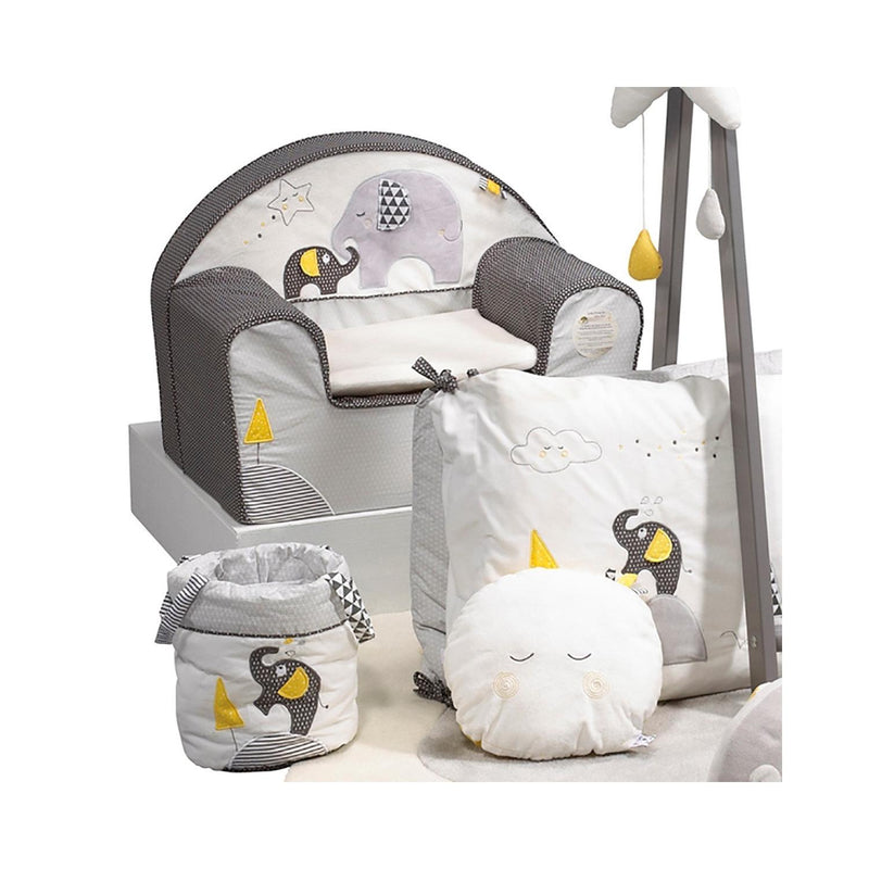 Fauteuil Enfant 42X48Cm En Coton Gris