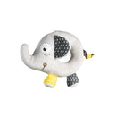 Hochet Eléphant En Velours Gris