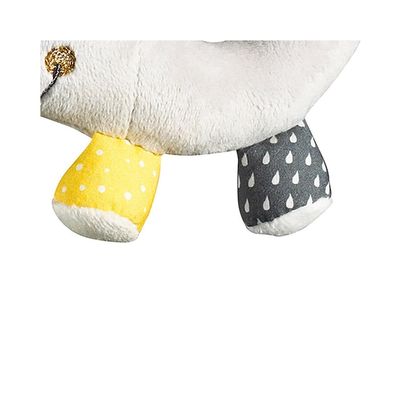 Hochet Eléphant En Velours Gris