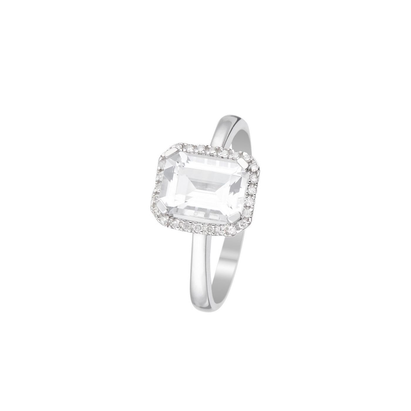 Anillo "Maestromantique" D0.08/26 & Tb 2.02/1 - Oro blanco 375/1000