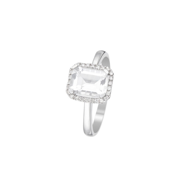 Anillo "Maestromantique" D0.08/26 & Tb 2.02/1 - Oro blanco 375/1000