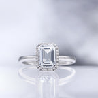 Bague "Maestromantique" Diamants 0,08/26 & Tb 2,02/1 - Or Blanc 375/1000