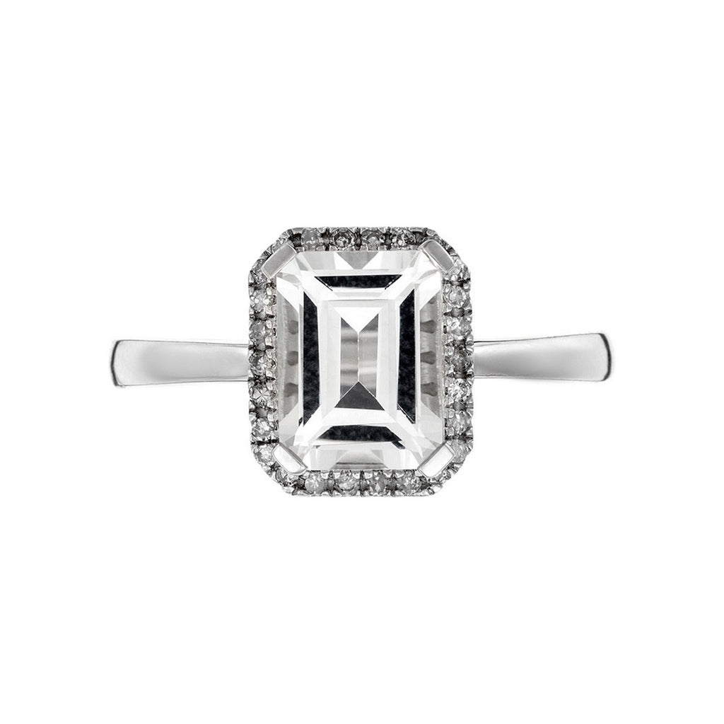 Anillo "Maestromantique" D0.08/26 & Tb 2.02/1 - Oro blanco 375/1000