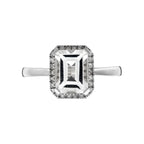 Anillo "Maestromantique" D0.08/26 & Tb 2.02/1 - Oro blanco 375/1000