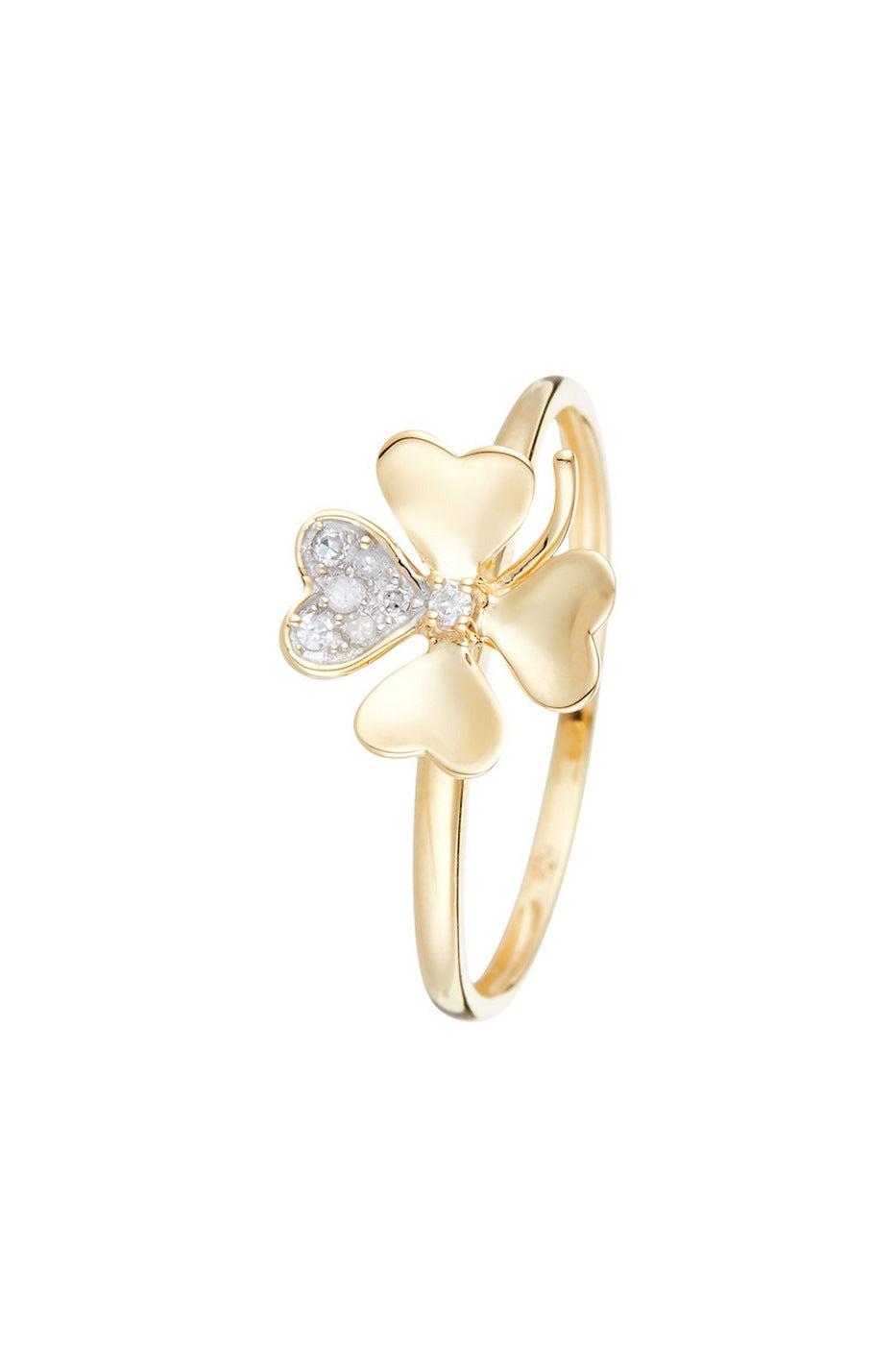 Anello "Dillo con un fiore" D0,05/7 - Oro giallo 375/1000