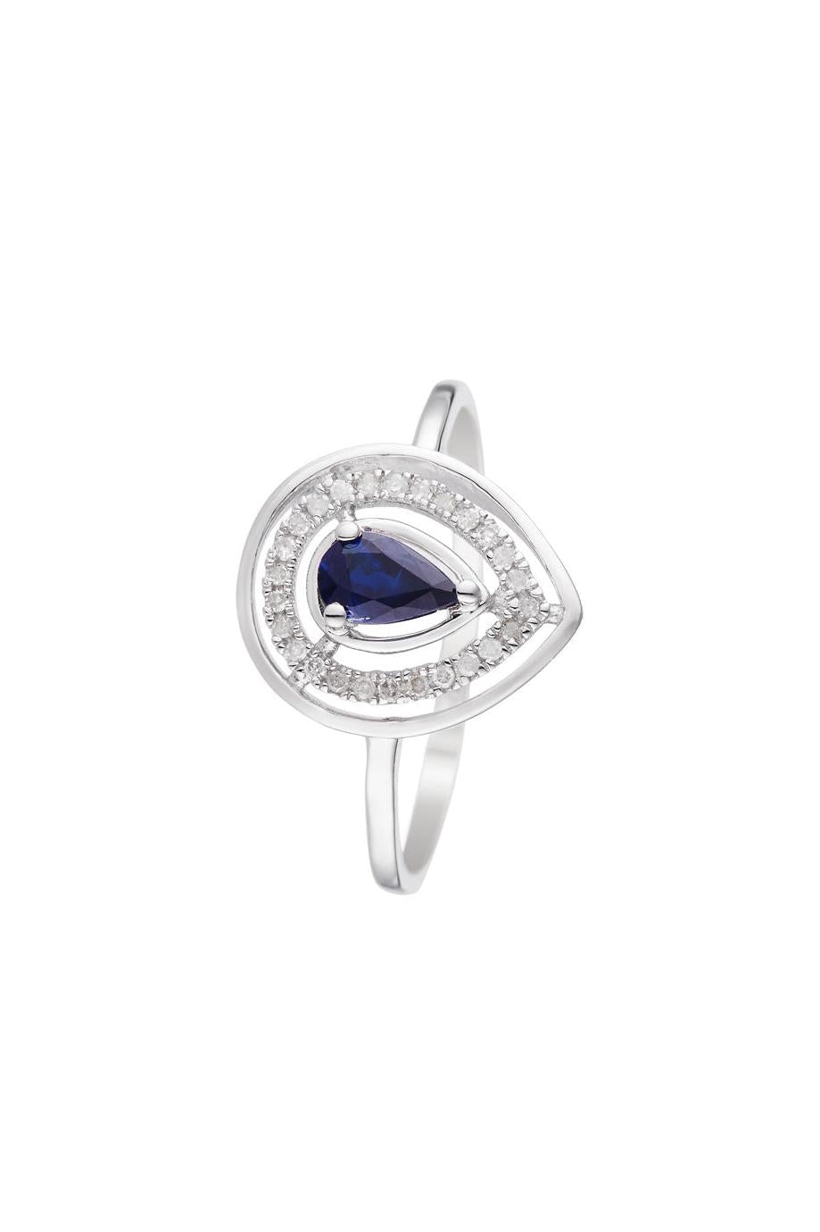 “Océane” ring D0.09/29 & Sapphire 0.30/1