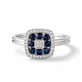 Bague "Volga" D0,03/8 & Saphir 0,58/8