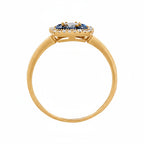 Bague "Volga" D0,03/8 & Saphir 0,58/8