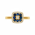 “Volga” ring D0.03/8 & Sapphire 0.58/8