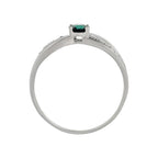Anillo “René” D0.07/14 y Zafiro 0.50/1