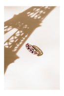 “Amore” Ring 0.12/36, Rhodolite Garnet 0.37/8 And Pink Amethyst 0.53/3