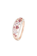 “Amore” Ring 0.12/36, Rhodolite Garnet 0.37/8 And Pink Amethyst 0.53/3