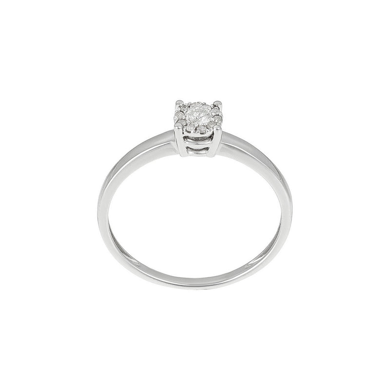 Bague "Akna" Diamants 0,11/11 - Or Blanc 375/1000