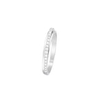 Anillo "Alianza Divina" Diamantes 0,12/24 - Oro Blanco 375/1000