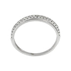 Anillo "Alianza Divina" Diamantes 0,12/24 - Oro Blanco 375/1000