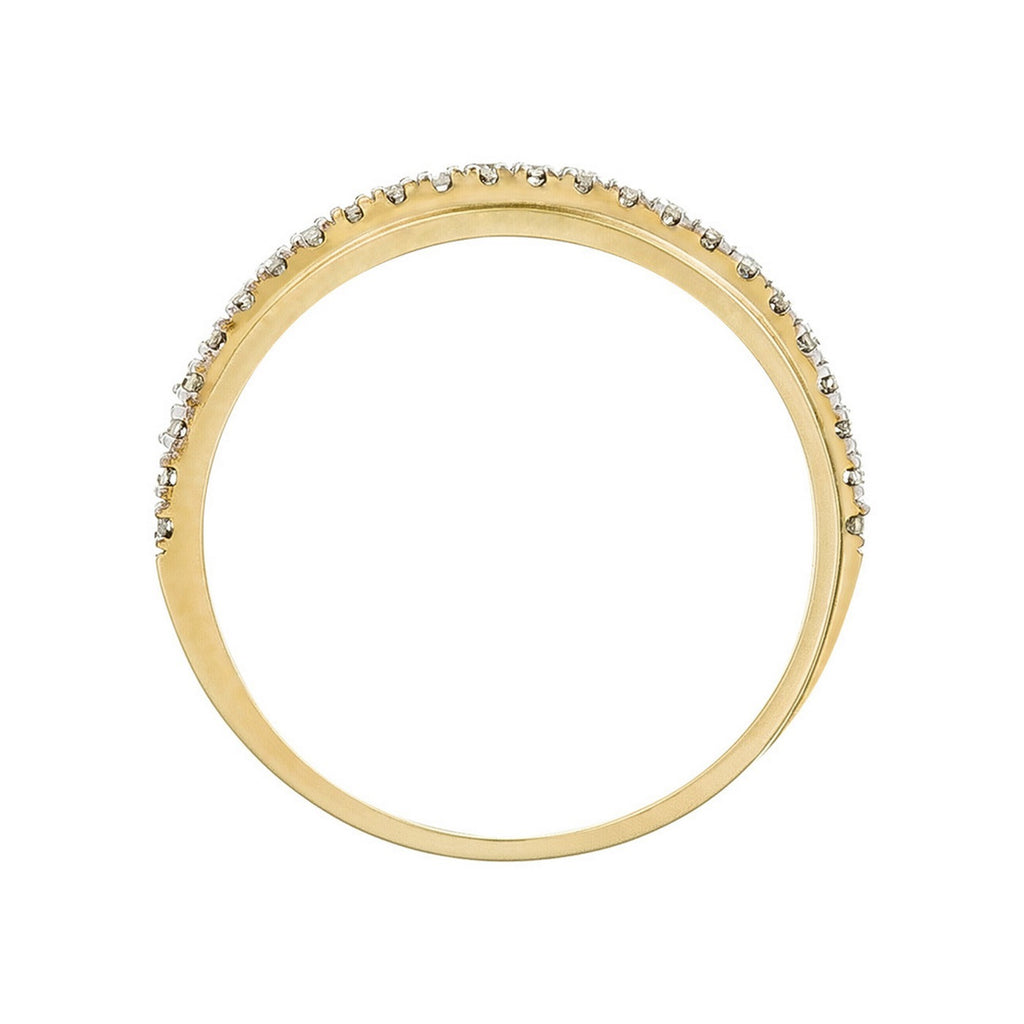 "Alliance Divine" Diamond Ring 0.12/24 - Yellow Gold 375/1000