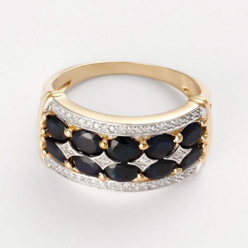 Bague "Hanoï" D0,09/24 & Spahir 2,5/10 - Or Jaune 375/1000