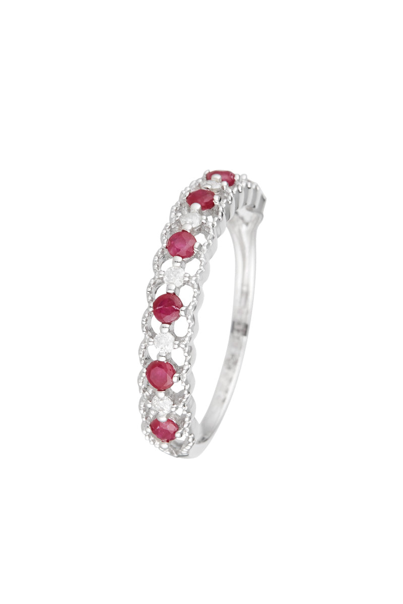 Bague "Koh Samui" D0,09/6 & Rubis 0,39/7