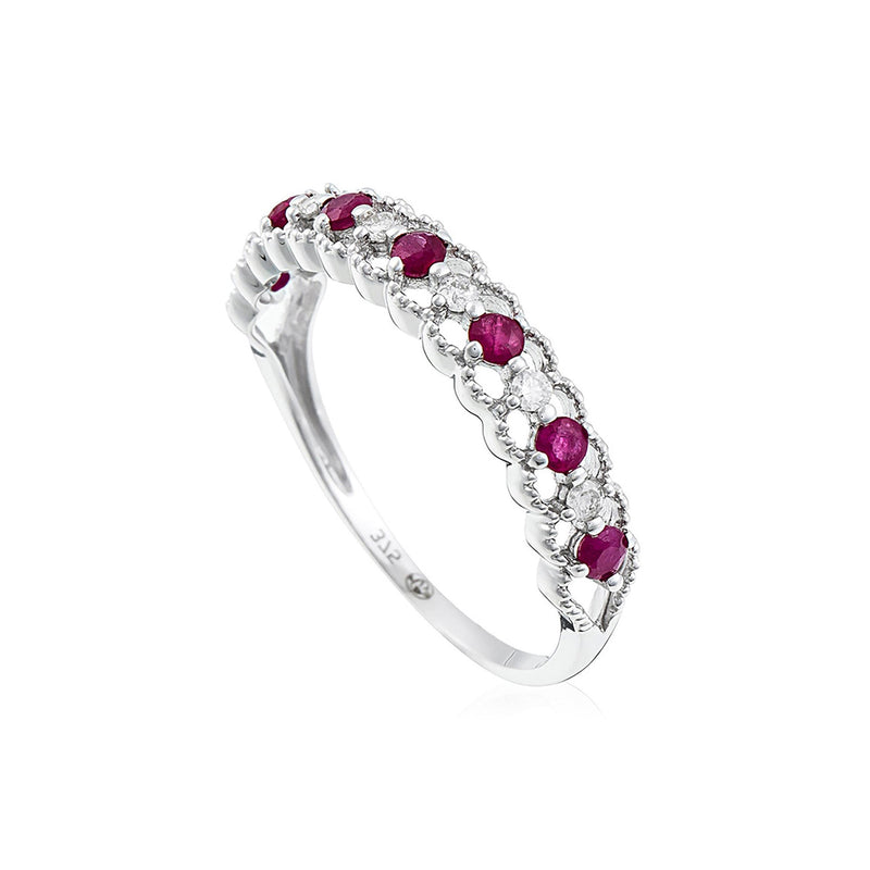 “Koh Samui” ring D0.09/6 & Ruby 0.39/7