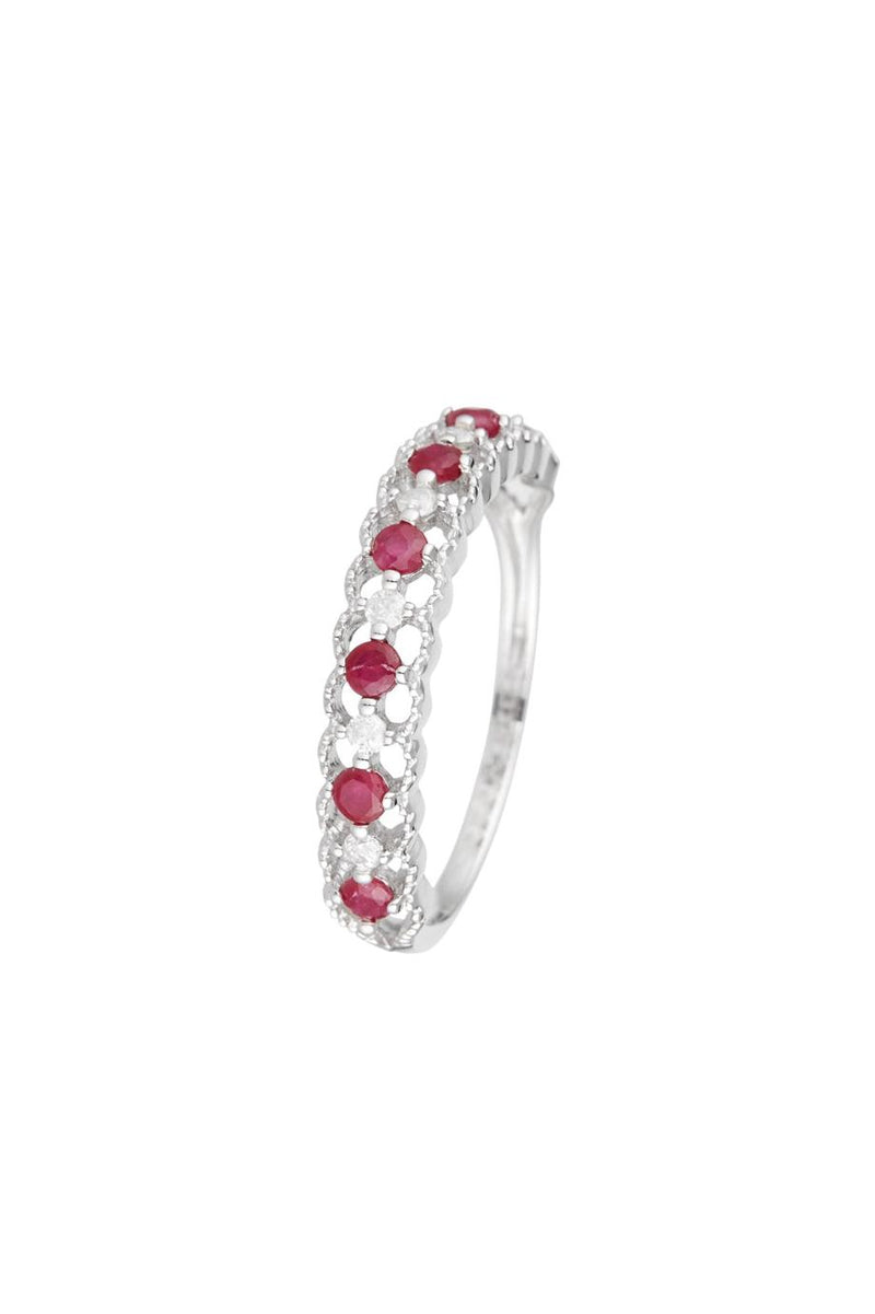 “Koh Samui” ring D0.09/6 & Ruby 0.39/7