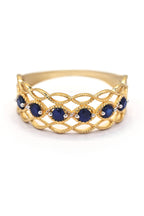 Bague "Pianosa" Saphir 0,38/6