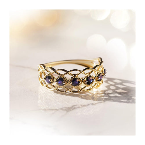 Bague "Pianosa" Saphir 0,38/6