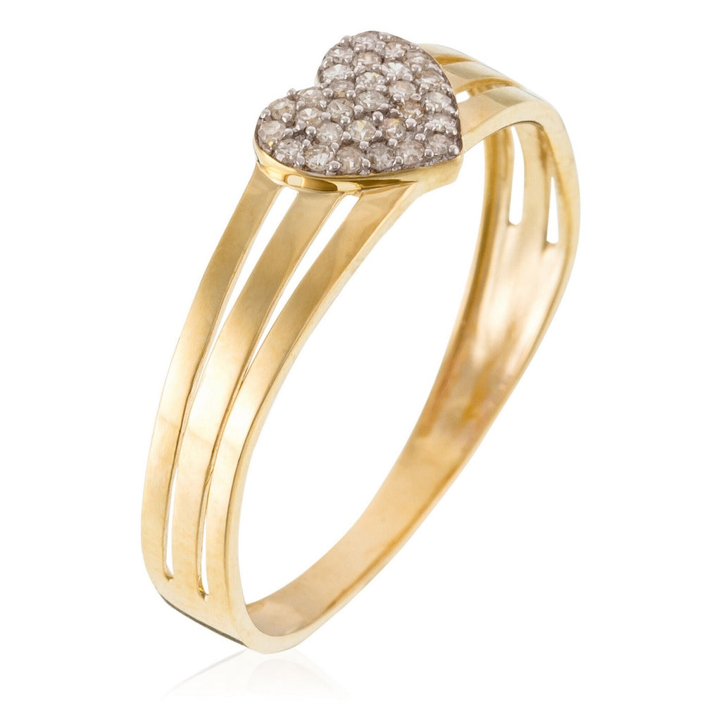 Anillo “Grabado En Mi Corazón” D0.10/29 – Oro Amarillo 375/1000