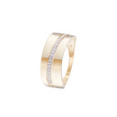 Bague "Madison" D0,10/23 - Or Jaune 375/1000