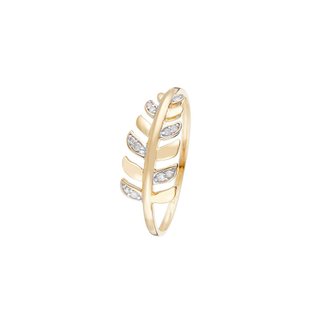 Bague "Gezira" Diamants 0,04/11 - Or Jaune 375/1000