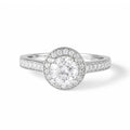 Bague "Isis" D0,34/36 & Topaze Blanche 0,90/1