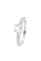 Bague "Héra" D0,31/18 & Topaze Blanche 0,90/1