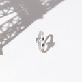 "Hera" Ring, D0,31/18 & White Topaz 0,90/1 - 375/1000 White Gold