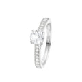 Bague "Héra" D0,31/18 & Topaze Blanche 0,90/1
