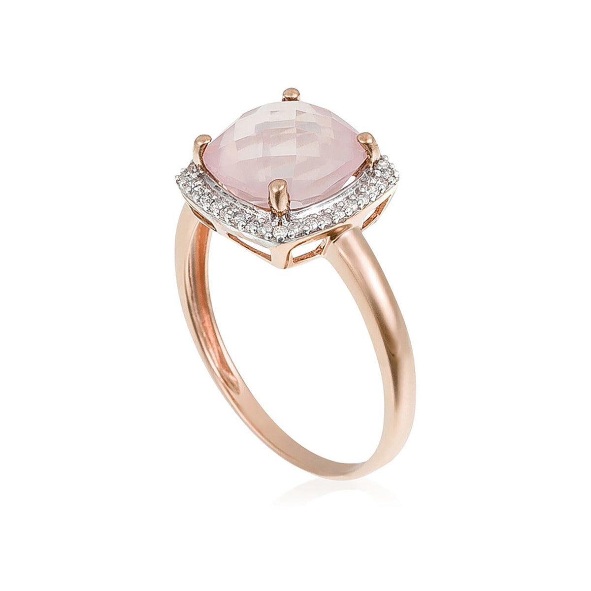 Bague "Quartissime" D0,12/36 & Quartz Rose 2,7/1