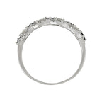 "Astéria" Ring D0.05/16, Sapphire 0.37/5 & Blue Topaz 0.49/8 - White Gold 375/1000