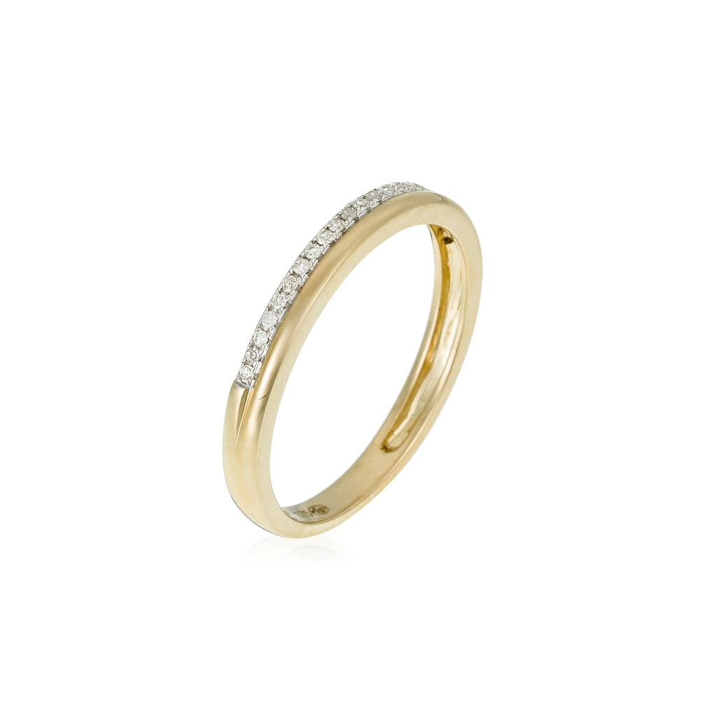 Anillo de Diamantes "Supreme" 0.07/23 - Oro Amarillo 375/1000