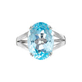 Bague "Pattaya" D0,05/2 & Topaze Bleue 6,4/1