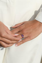 "Violet Hill" Amethyst Ring 3.23/5 - 375/1000 Yellow Gold