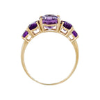 Anello "Violet Hill" con ametista 3,23/5 - Oro giallo 375/1000