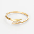 “Harmonious Radiance” Ring Diamonds 0.028/5 – 375/1000 Yellow Gold