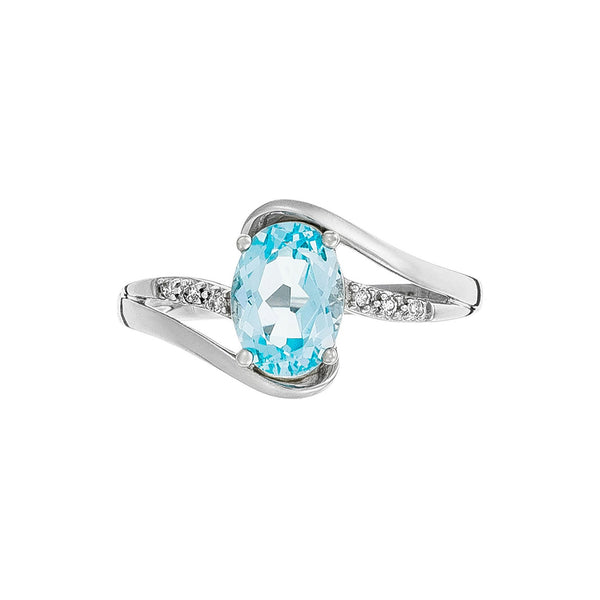 “Auckland” Ring Diamonds 0.03/6 & Topaz 1.7/1
