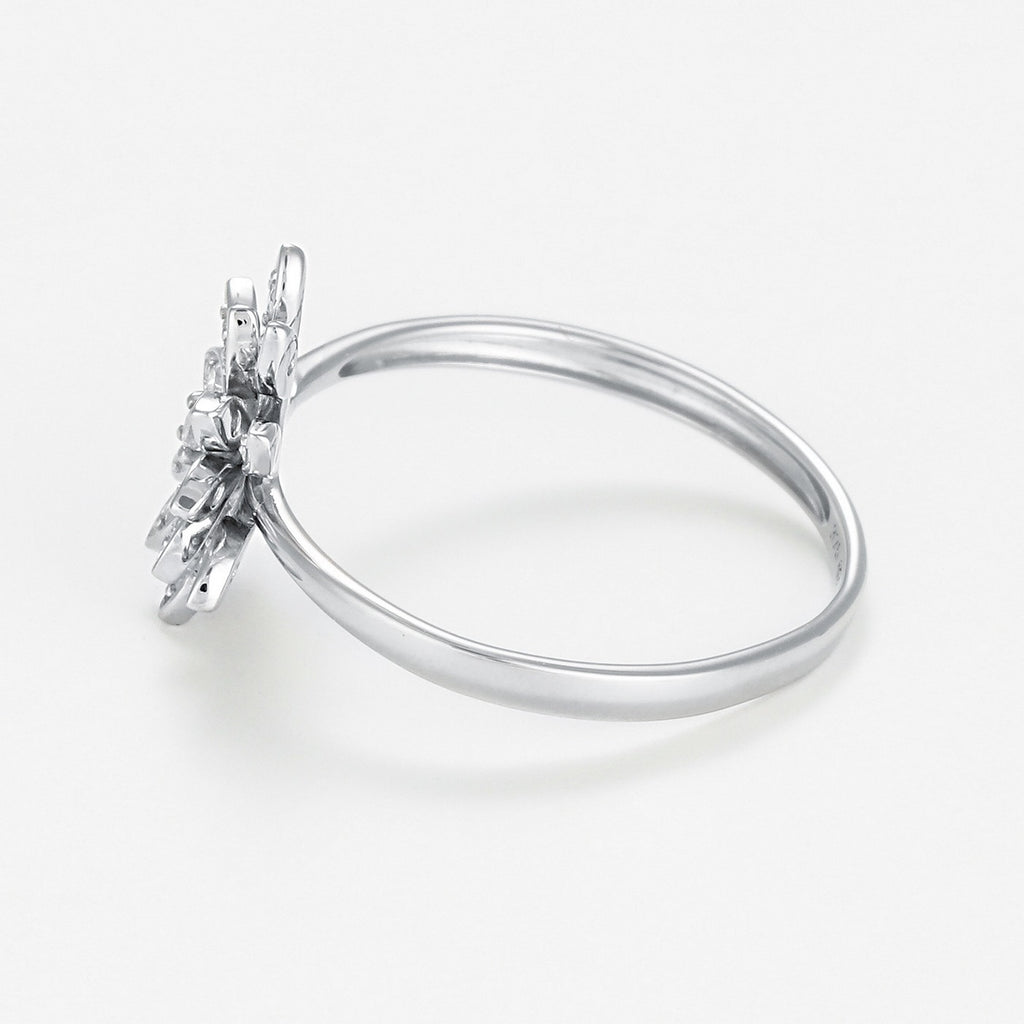 Anillo "Ramo" D0.11/17 - Oro blanco 375/1000