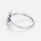 Anillo "Ramo" D0.11/17 - Oro blanco 375/1000